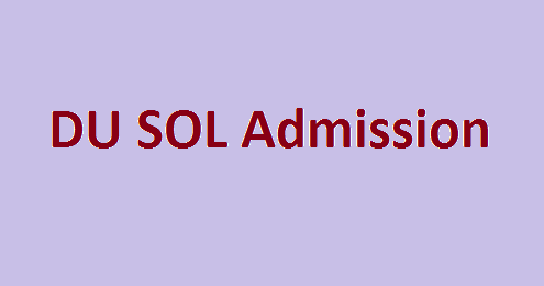 DU SOL Admission