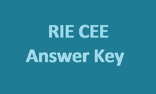 RIE CEE Answer Key