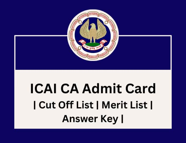 ICAI CA Admit Card