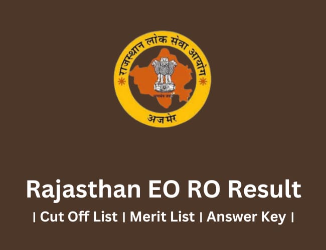 Rajasthan EO RO Result