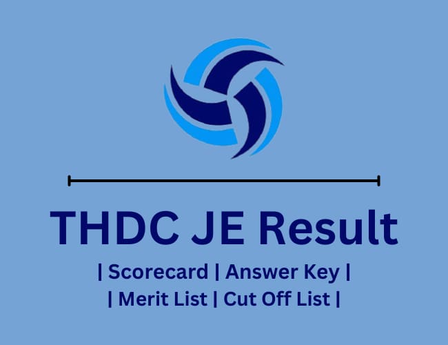 THDC JE Result