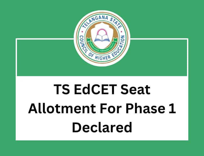 Ts Edcet Seat Allotment Result