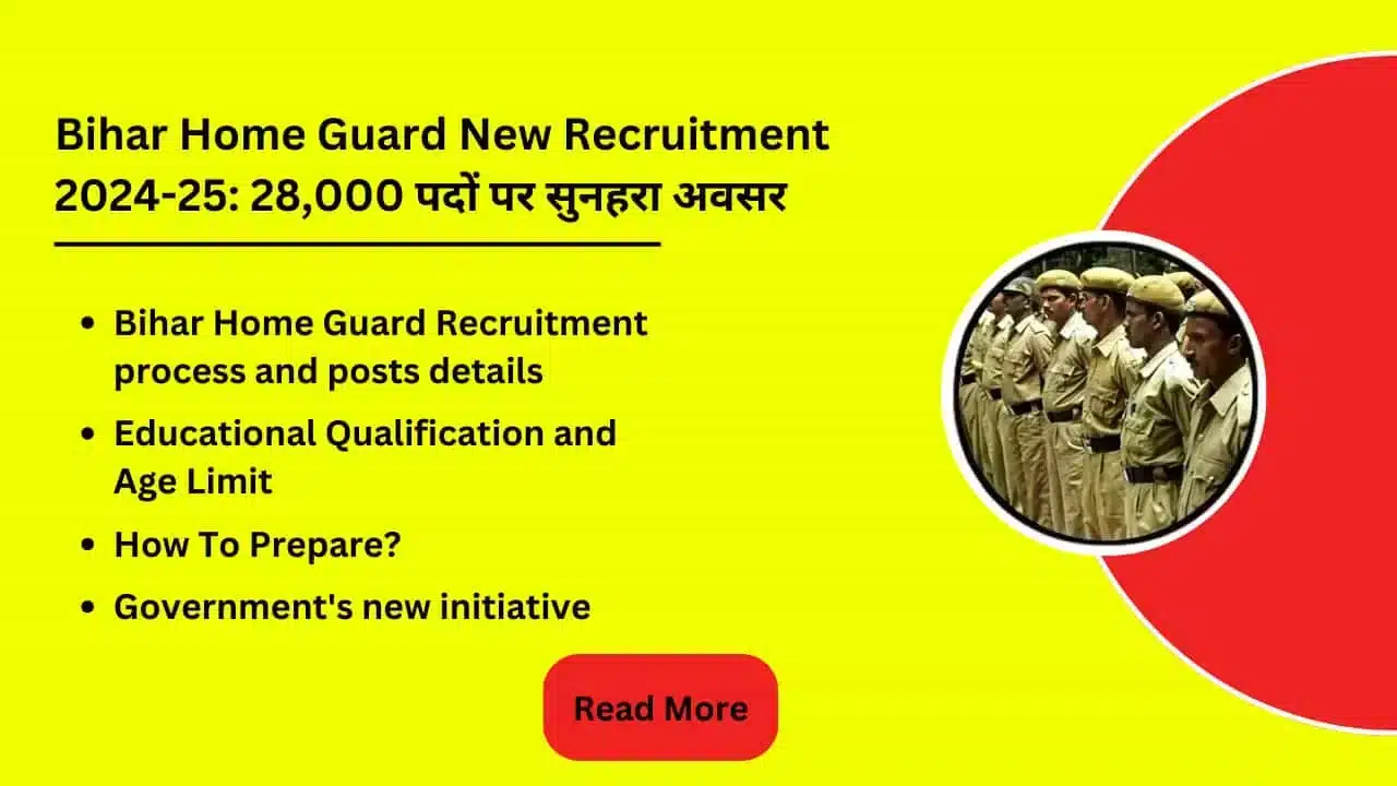 Bihar Home Guard New Recruitment 2024 25 28000 Post Pe Golden Opportunity