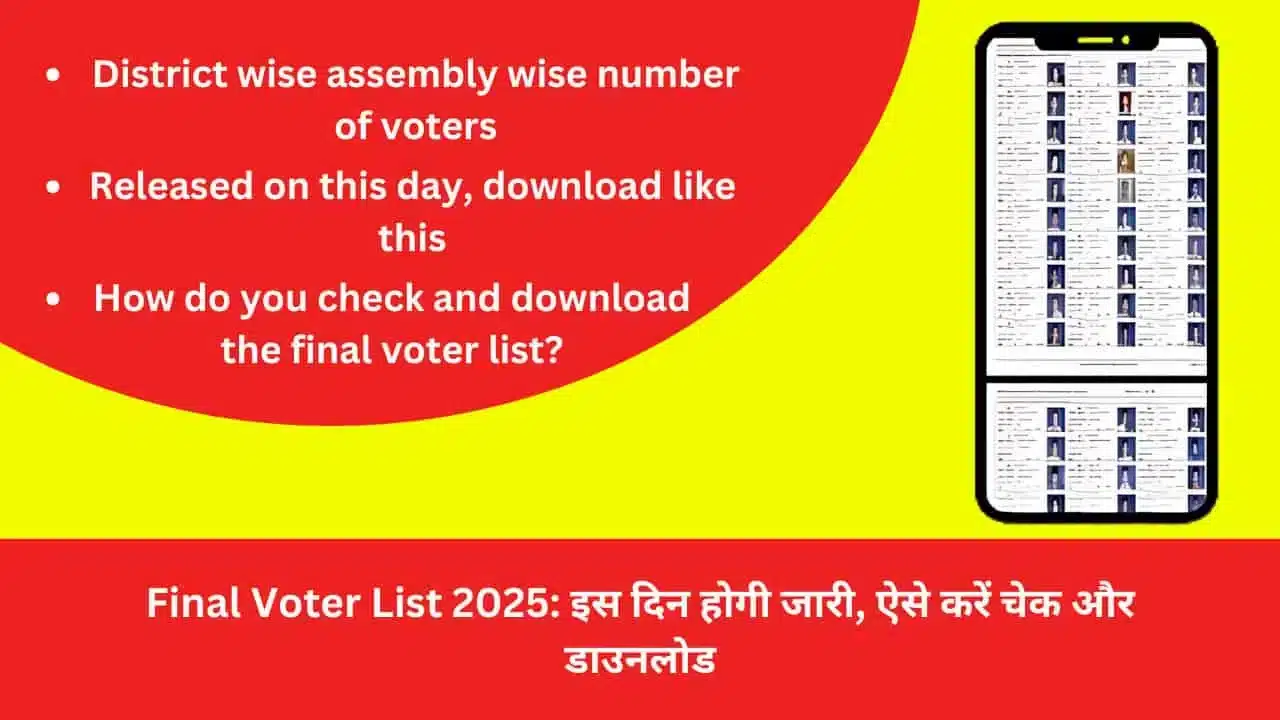 Final Voter List 2025 Will Be Released On This Day Check And Download Like This