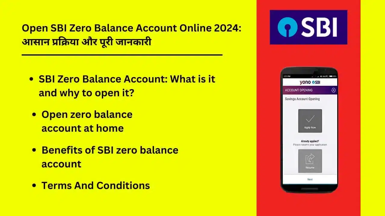 Open SBI Zero Balance Account Online 2024 Easy Process and All Details