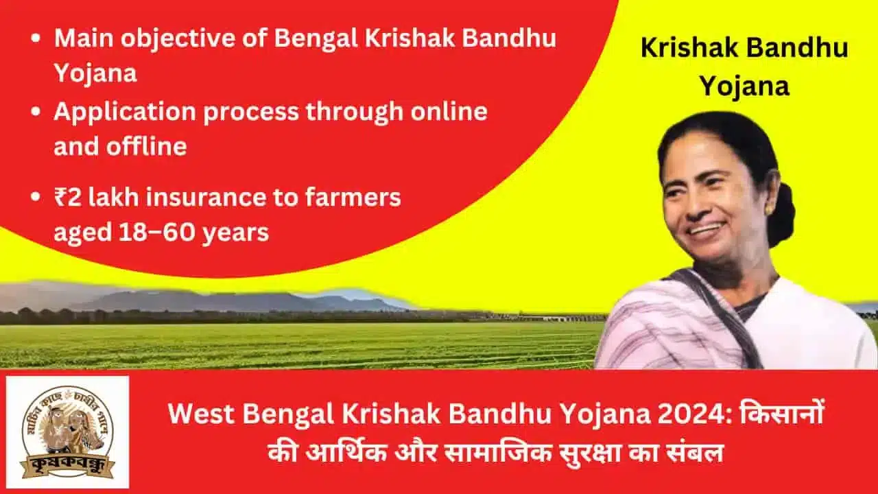 West Bengal Krishak Bandhu Yojana 2024 Support for economic and social security of farmers